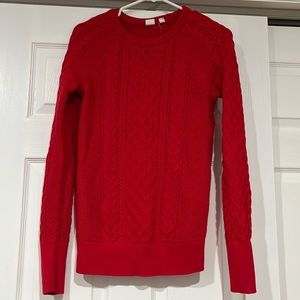 GAP Cable Knit Sweater Red